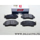 Jeu 4 plaquettes de frein avant montage akebono NPS M360A75 pour mazda 2 DL DJ nissan kicks P15