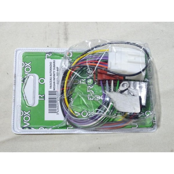 Faisceau cable branchement poste radio autoradio ISO 4 HP Eurovox 5832 pour nissan interstar navara D40 pathfinder NV400 NV200 n