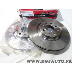 Jeu 2 disques de frein avant ventilé 284mm diametre Techni kit DF0093 pour fiat grande punto evo de 2005 à 2018 opel corsa D E a