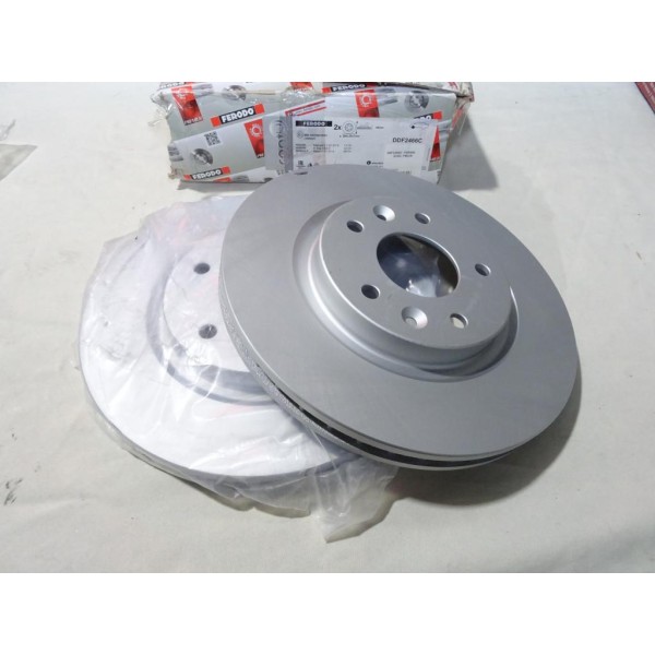 Jeu 2 disques de frein avant ventilé 296mm diametre Ferodo DDF2466C pour renault kadjar koleos nissan qashqai J11 X-trail T32 le