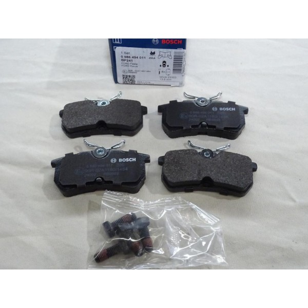 Jeu 4 plaquettes de frein arriere montage lucas Bosch BP241 0986494011 pour ford focus 1 fiesta 6 VI 