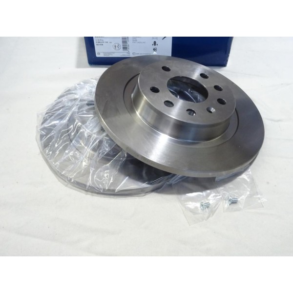 Jeu 2 disques de frein arriere plein 278mm diametre Bosch BD1036 0986479106 pour opel vectra C signum saab 93 9-3 fiat croma 2 I