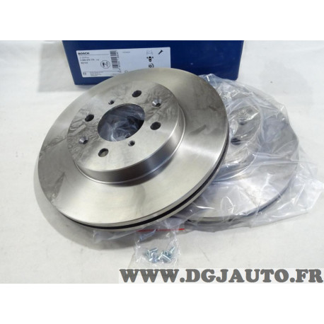 Jeu 2 disques de frein avant ventilé 262mm diametre Bosch BD143 0986478174 pour honda civic EC ED EE EG EH EJ EK MB MC EU EP EV 
