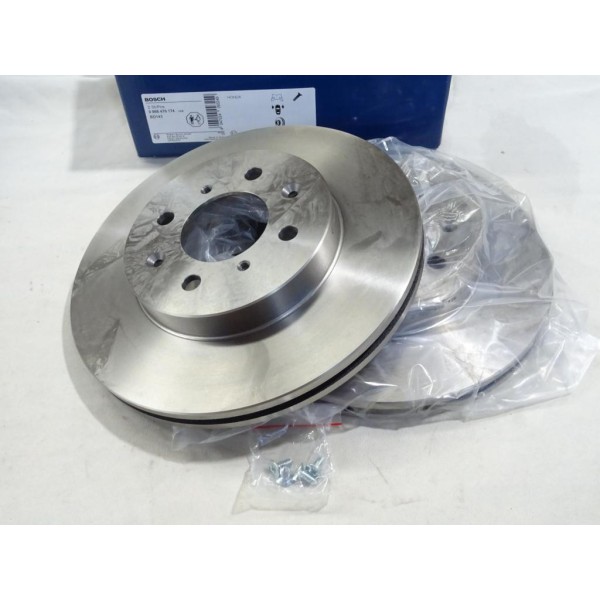 Jeu 2 disques de frein avant ventilé 262mm diametre Bosch BD143 0986478174 pour honda civic EC ED EE EG EH EJ EK MB MC EU EP EV 