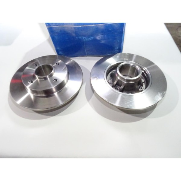 Jeu 2 disques de frein arriere plein 249mm diametre Bosch BD1290 0986479388 pour citroen C4 peugeot 308 