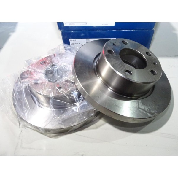 Jeu 2 disques de frein avant plein 276mm diametre Bosch BD990 0986479162 pour iveco daily 3 III 