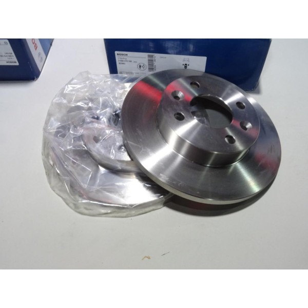 Jeu 2 disques de frein avant plein 238mm diametre Bosch BD993 0986479165 pour dacia logan sandero 