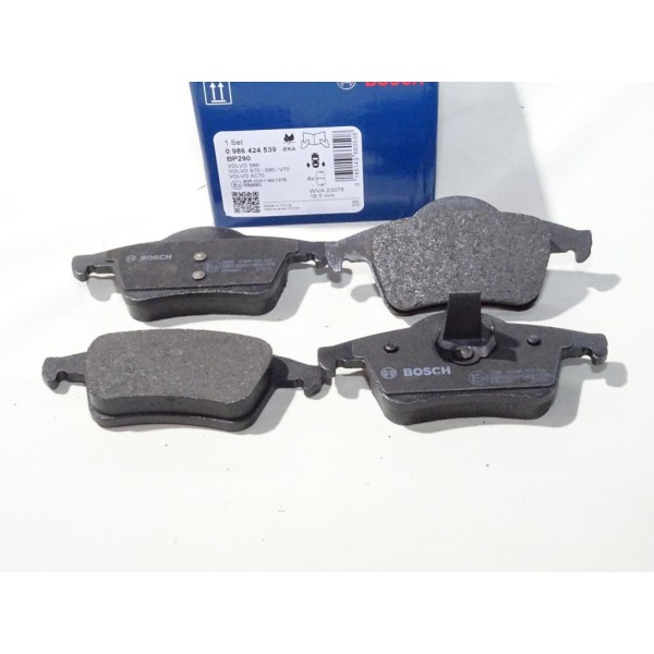 Jeu 4 plaquettes de frein arriere montage teves Bosch BP290 0986424539 pour volvo S60 S80 V70 XC70 