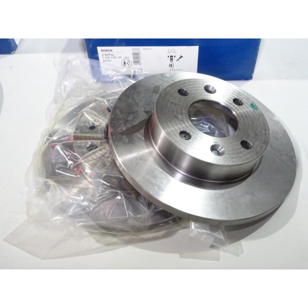 Jeu 2 disques de frein avant plein 238mm diametre Bosch BD94 0986478105 pour renault 9 11 19 21 R9 R11 R19 R21 express clio 1 su