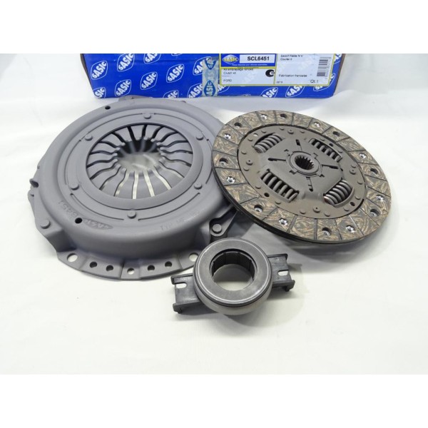 Kit d'embrayage disque + mecanisme + butée Sasic SCL6451 pour ford escort 5 6 V VI fiesta 3 4 III IV 1.3 essence 