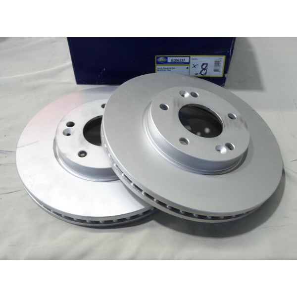 Jeu 2 disques de frein avant 280mm diametre ventilé Sasic 6106337 pour kia carens 2 3 II III FJ UN 