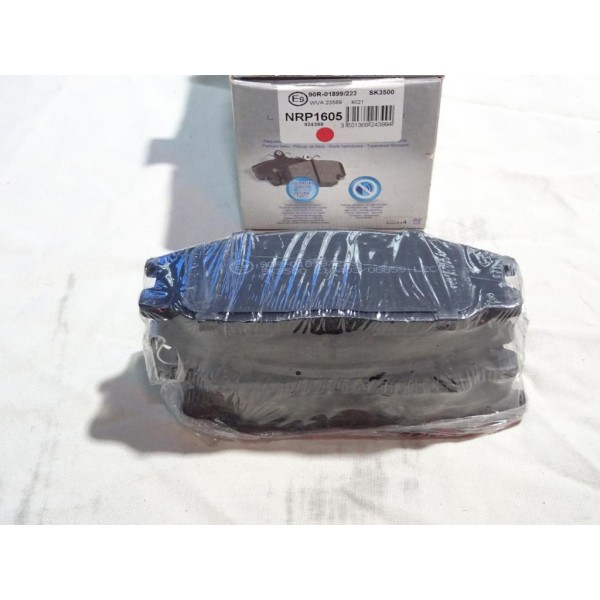 Jeu 4 plaquettes de frein avant montage mando Norauto NRP1605 pour hyundai H1 porter XG trajet santa fe 1 ssangyong rexton kyron