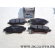 Jeu 4 plaquettes de frein avant montage bendix Norauto NRP1648 pour toyota avensis T22 T25 corolla verso AR10