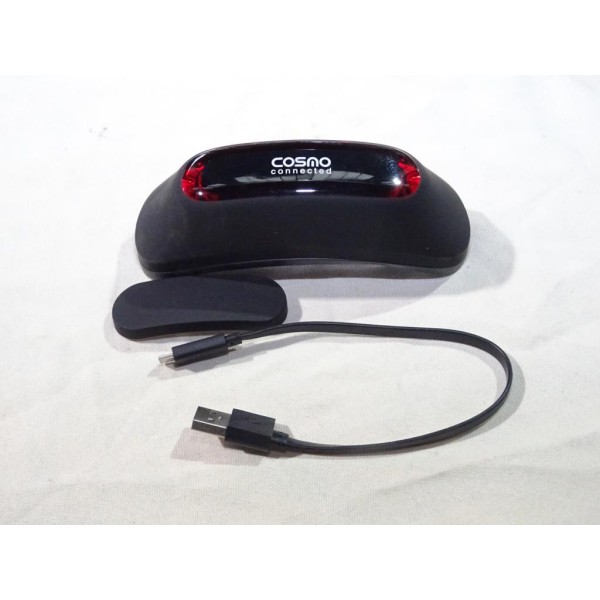 Cosmo connected noir mat Cosmo CM0101002FR CM-01-01-002-FR pour feu de freinage connecté casque moto velo trottinette 