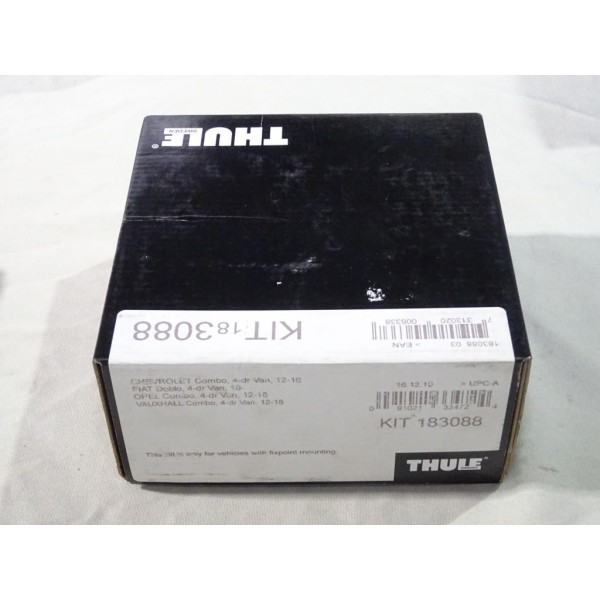 Kit pieds fixation barre de toit KIT 183088 Thule KIT183088 pour fiat doblo 3 III partir de 2010 opel combo de 2012 à 2018 