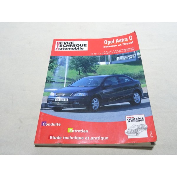 RTA revue technique automobile livre documentation entretien conduite etude technique CIP 740.1 pour opel astra G essence et die