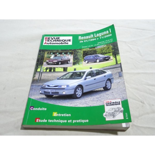 RTA revue technique automobile livre documentation entretien conduite etude technique CIP 123.1 pour renault laguna 1 de 1994 à 