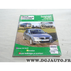 RTA revue technique automobile livre documentation entretien conduite etude technique CIP B727.5 pour dacia logan partir de 06/2