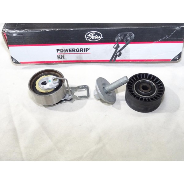Jeu 2 galets tendeur + enrouleur (courroie de distribution non incluse) Gates K015688XS pour citroen C3 dont aircross C4 dont pi
