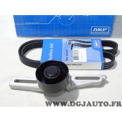 Kit courroie accessoire 5PK1020 + galet tendeur SKF VKMA33012 pour citroen AX saxo peugeot 106 1.0 1.1 1.4 1.6 essence 
