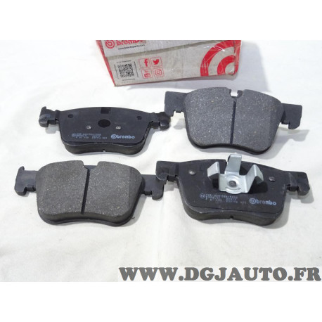 Jeu 4 plaquettes de frein avant montage teves Brembo P61135 pour citroen C4 spacetourer C5 aircross berlingo 3 III DS7 opel gran