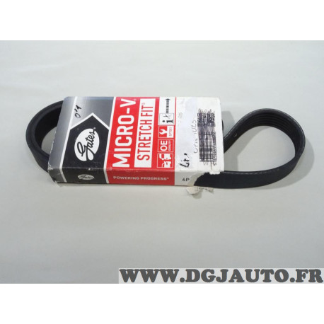 Courroie accessoire Gates 6PK1025 pour audi A3 seat leon 3 III skoda octavia volkswagen golf 7 VII 1.6TDI 2.0TDI 1.6 2.0 TDI die