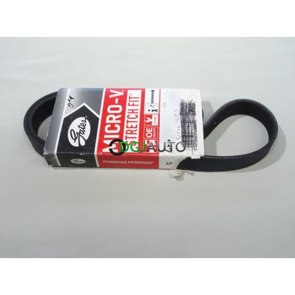 Courroie accessoire Gates 6PK1025 pour audi A3 seat leon 3 III skoda octavia volkswagen golf 7 VII 1.6TDI 2.0TDI 1.6 2.0 TDI die