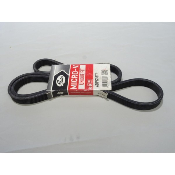 Courroie accessoire 6PK1817 Gates 6DPK1817 pour BMW serie 1 3 X1 E81 E82 E84 E87 E88 E90 E91 E92 E93 diesel 116D 118D 120D 123D 