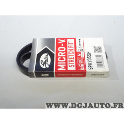 Courroie accessoire 5PK705 Gates 5PK705SF pour ford focus cmax c-max focus 2 3 II III volvo S40 C30 V50 1.8 2.0 essence 