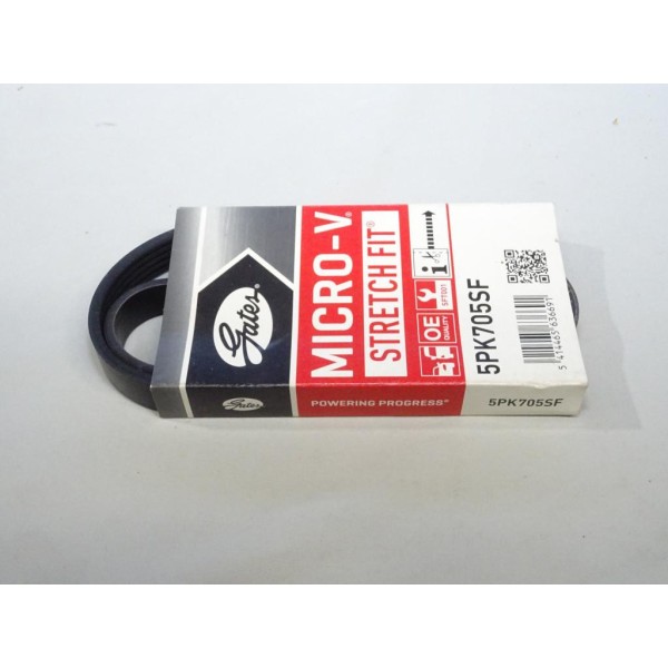 Courroie accessoire 5PK705 Gates 5PK705SF pour ford focus cmax c-max focus 2 3 II III volvo S40 C30 V50 1.8 2.0 essence 