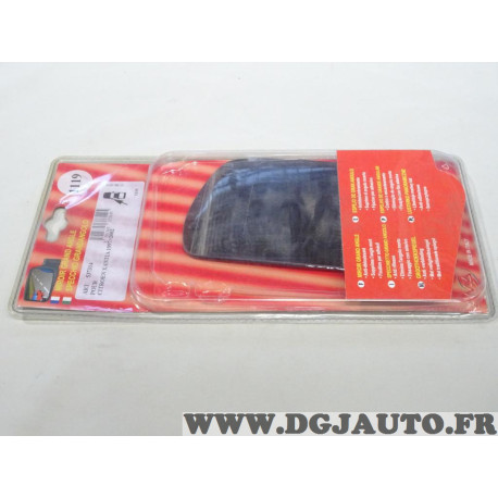 Vitre miroir glace retroviseur grand angle gauche MAD N°1119 537314 pour citroen xantia de 1997 à 2002 