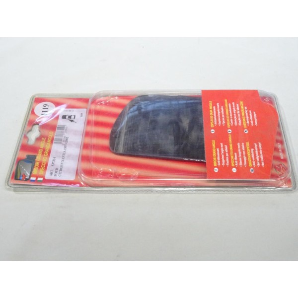 Vitre miroir glace retroviseur grand angle gauche MAD N°1119 537314 pour citroen xantia de 1997 à 2002 