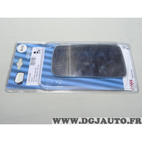 Vitre miroir glace retroviseur avant droite MAD N°3610 537208 pour seat ibiza cordoba de 1993 à 1999 