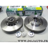 Jeu 2 disques de frein arriere plein avec roulement de roue 274mm diametre MGA D1872R pour renault kangoo 2 II mercedes citan W4
