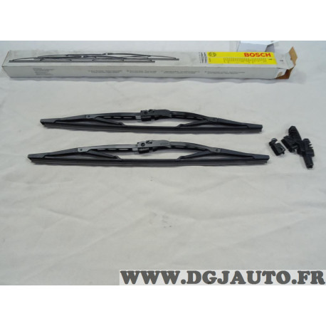 Jeu 2 balais essuie glace attache standard 2x 400mm Bosch 3397110041 pour fiat lancia alfa romeo renault peugeot citroen opel ch