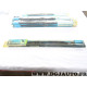 Jeu 2 balais essuie glace attache standard 645mm + 520mm silencio Valeo UM207 567887 pour peugeot 607