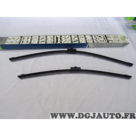 Jeu 2 balais essuie glace souple 550mm + 450mm silencio xtrm Valeo VM317 574354 pour opel astra H partir de 2004 