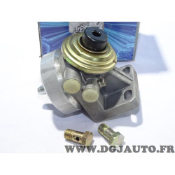 Tete de filtre à carburant gazoil support sans rechauffeur adaptable avec pompe amorcage + 2 vis banjo Delco 102.0007 