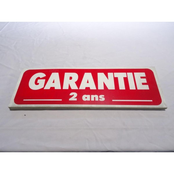 Panneau de toit pancarte plastique cannelé affichage pour VO vehicule occasion vente Garantie 2 ans (un peu de poussiere) 