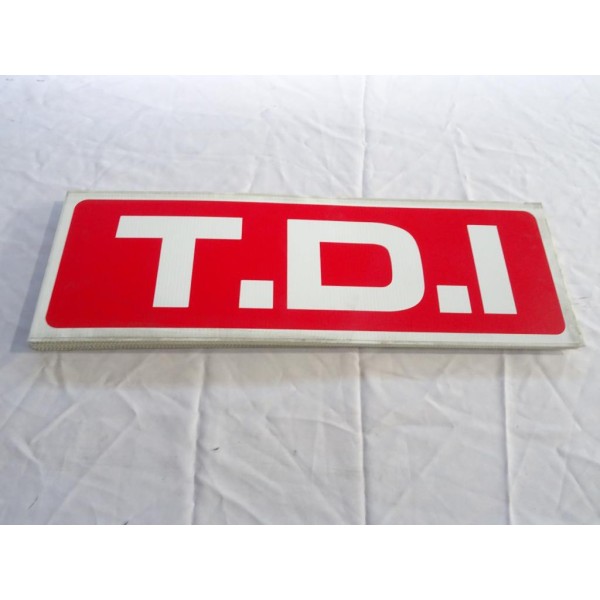 Panneau de toit pancarte plastique cannelé affichage pour VO vehicule occasion vente TDI (un peu de poussiere) 