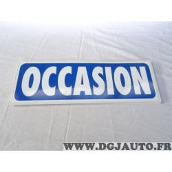 Panneau de toit pancarte plastique cannelé affichage pour VO vehicule occasion vente Occasion (un peu de poussiere) 
