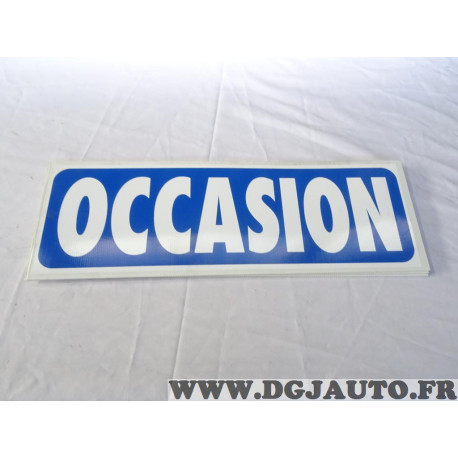 Panneau de toit pancarte plastique cannelé affichage pour VO vehicule occasion vente Occasion (un peu de poussiere) 