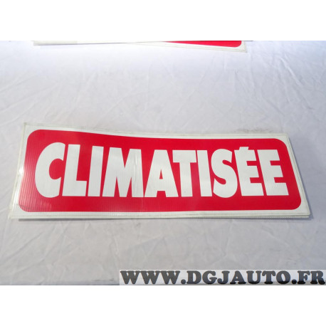 Panneau de toit pancarte plastique cannelé affichage pour VO vehicule occasion vente Climatisation (un peu de poussiere) 