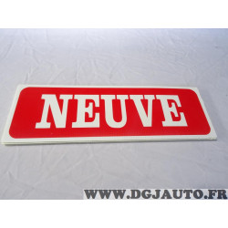 Panneau de toit pancarte plastique cannelé affichage pour VO vehicule occasion vente Neuve (un peu de poussiere) 