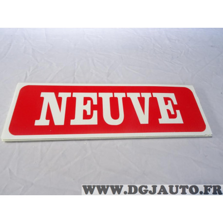 Panneau de toit pancarte plastique cannelé affichage pour VO vehicule occasion vente Neuve (un peu de poussiere) 