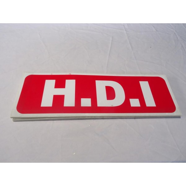 Panneau de toit pancarte plastique cannelé affichage pour VO vehicule occasion vente HDI (un peu de poussiere) 