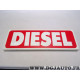 Panneau de toit pancarte plastique cannelé affichage pour VO vehicule occasion vente Diesel (un peu de poussiere)