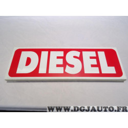 Panneau de toit pancarte plastique cannelé affichage pour VO vehicule occasion vente Diesel (un peu de poussiere) 