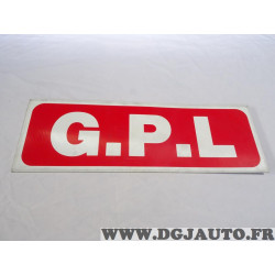 Panneau de toit pancarte plastique cannelé affichage pour VO vehicule occasion vente GPL (un peu de poussiere) 