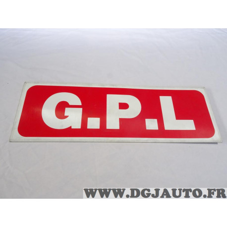 Panneau de toit pancarte plastique cannelé affichage pour VO vehicule occasion vente GPL (un peu de poussiere) 